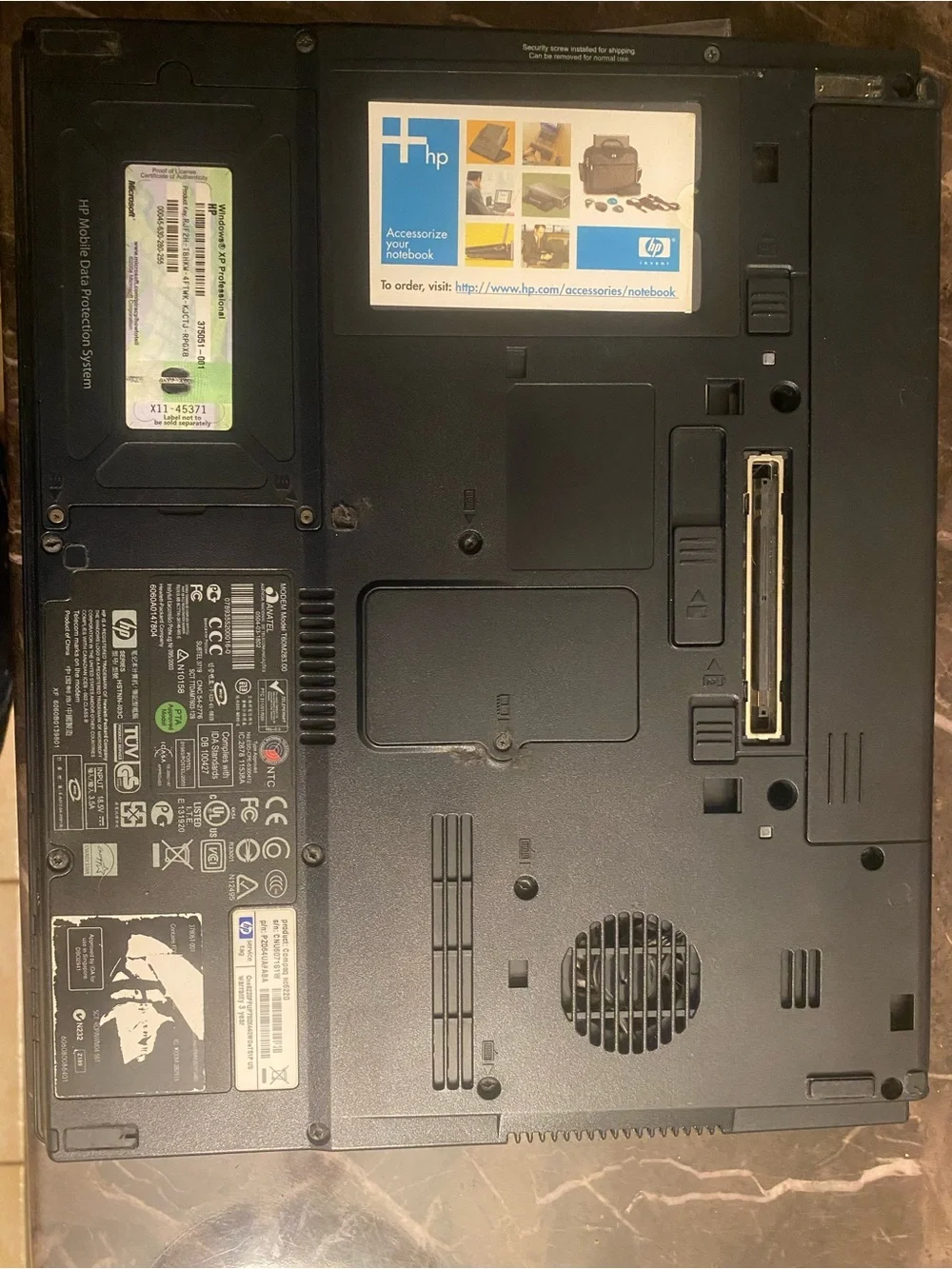 HP Compaq nc6220 Black Laptop - FIX OR PARTS